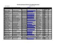 Pacific Southwest District Consulting Rosarians