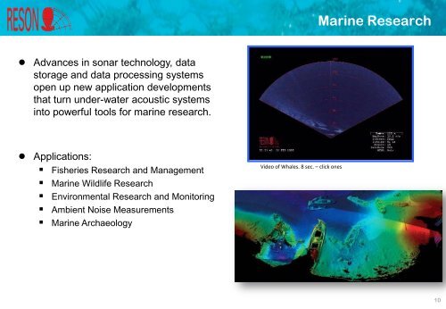 Reson : underwater acoustic solutions