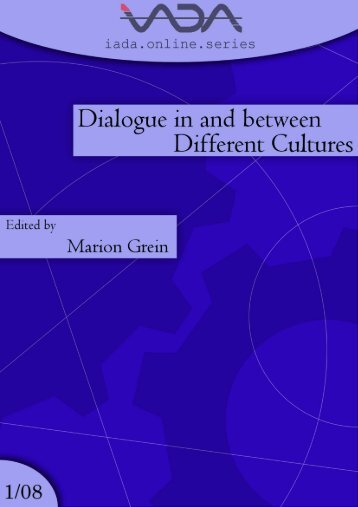 Dialogue in and between Different Cultures - International ...
