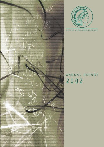 ANNUAL REPORT - Profil - Max-Planck-Gesellschaft