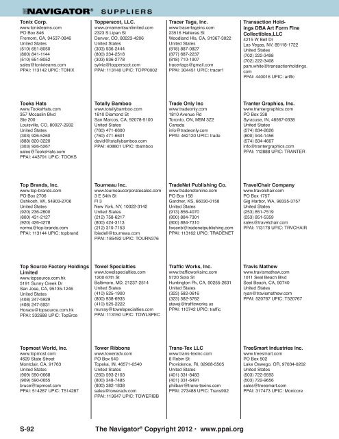 Suppliers Section 3.indd - PPAI