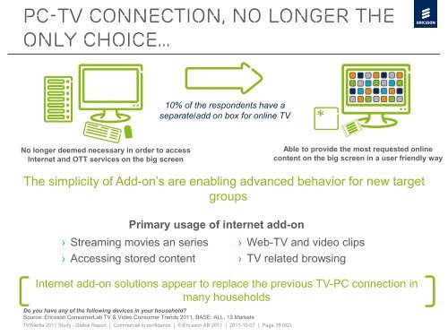 TV & Video Consumer Trends 2011 - Ericsson