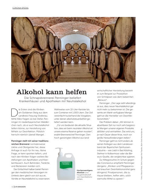 LfA Magazin Spezialausgabe Corona