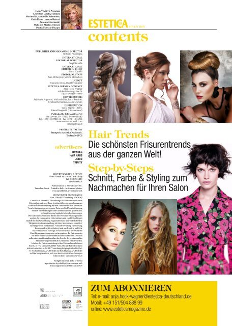 Estetica Magazine Deutsche Ausgabe (1/2020 COLLECTION)