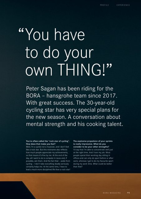 BORA Magazine 01|2020 – English