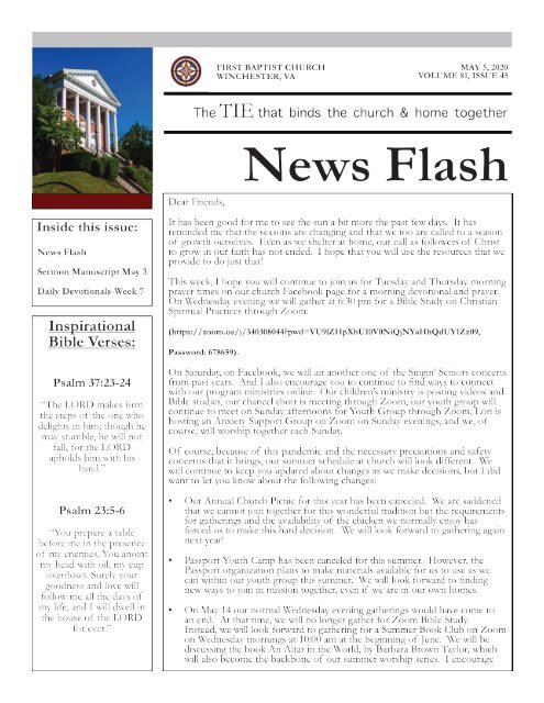 FBC NEWS FLASH