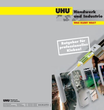 Handwerk und Industrie - bei UHU Industrie und Handwerk