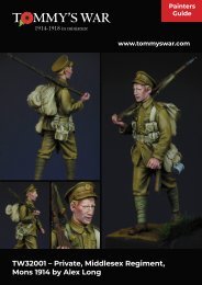 Tommy's War painting instructions for British World War One uniform