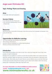Art Lesson Plan on Print Making - Angie Lewin