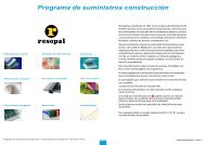 Programa de suministros construcción - Resopal