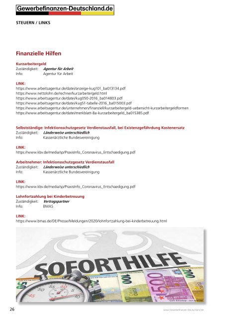 Gewerbefinanzen-Deutschland: Corona-Virus: HomeOffice & Bundeshilfen Sonderausgabe 03-2020