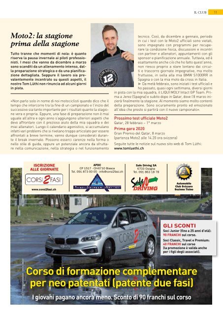 Rivista dell'Automobile Club Svizzero 01/2020