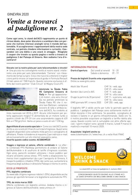 Rivista dell'Automobile Club Svizzero 01/2020