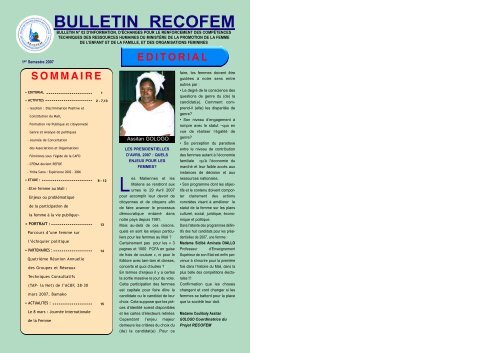 RECOFEM Bulletin PDF