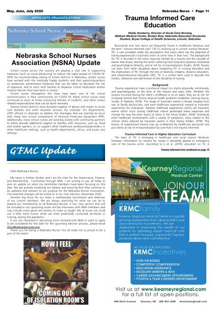 Nebraska Nurse - May 2020