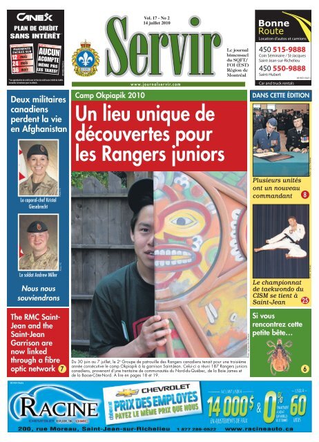 14 Juillet 2010 Journal Servir