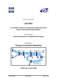 Energy consumption modelling - ADU-RES