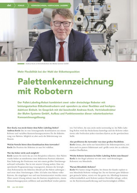 dei – Prozesstechnik für die Lebensmittelindustrie 05.2020