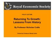 Slides of Nick Crafts' RES Policy Lecture