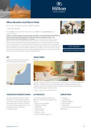 Hilton Nuweiba Coral Resort Hotel - Hotel eBrochures