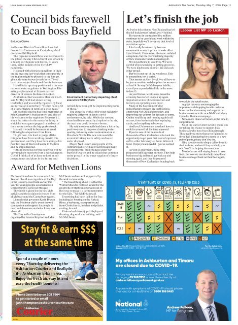 Ashburton Courier: May 07, 2020