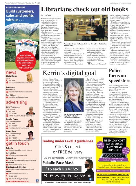 Ashburton Courier: May 07, 2020