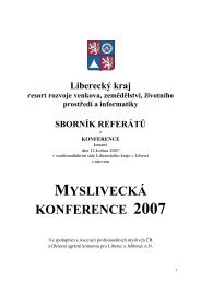 MYSLIVECKÁ KONFERENCE 2007 - Liberecký kraj