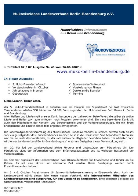 kurzinformationen - Mukoviszidose Landesverband Berlin ...