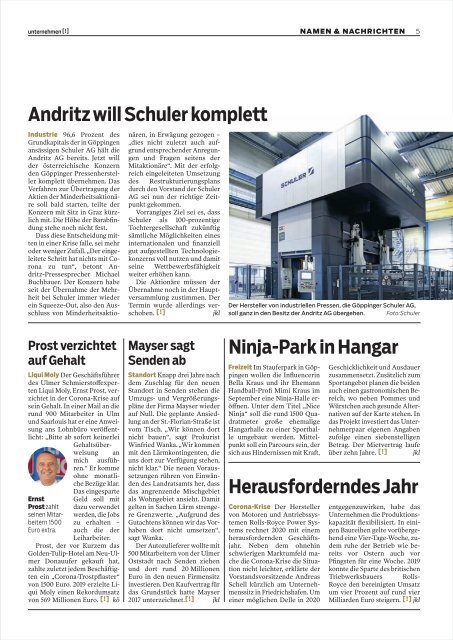 2020/19 unternehmen [!] Magazin Ausgabe72 Mai 2020