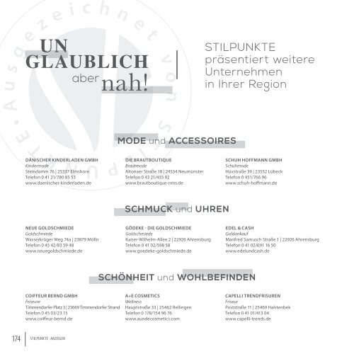 STILPUNKTE Lifestyle Guide Ausgabe 17 Hamburg/Sylt - Frühjahr/Sommer 2020