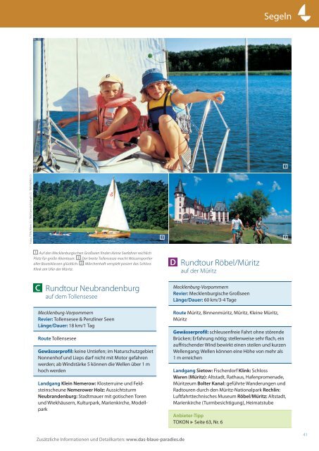 B - Urlaub an Ostsee und Seen - Tourismusverband Mecklenburg ...