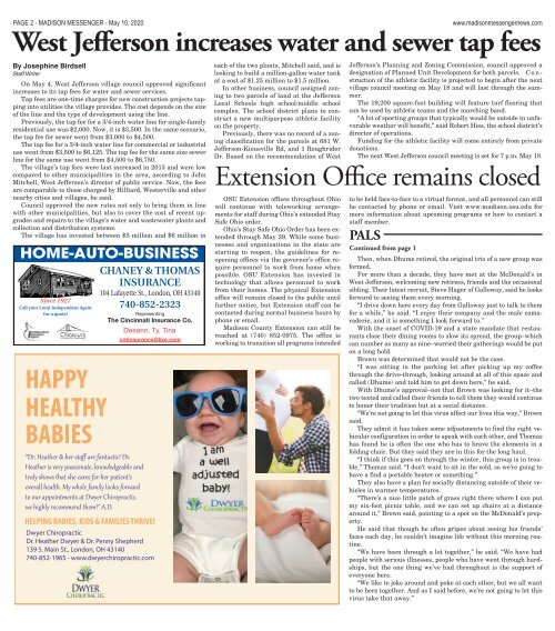 Madison Messenger - May 10th, 2020