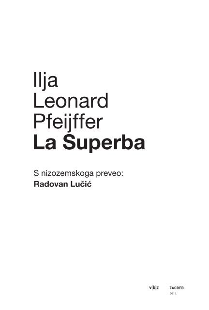 Ilja Leonard Pfeiffer - La Superba