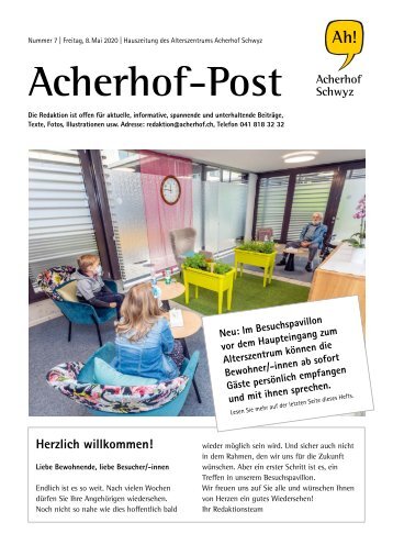 Acherhof-Post Nr. 07 | 8. Mai 2020