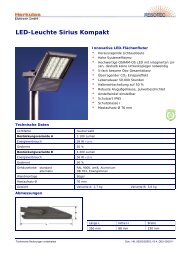 LED-Leuchte Sirius Kompakt - Herkules-Resotec Elektronik GmbH