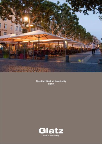 The Glatz Book of Hospitality 2012 - Glatz Sonnenschirm Shop