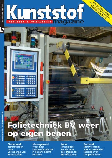 Folietechniek BV weer op eigen benen - Kunststof Magazine