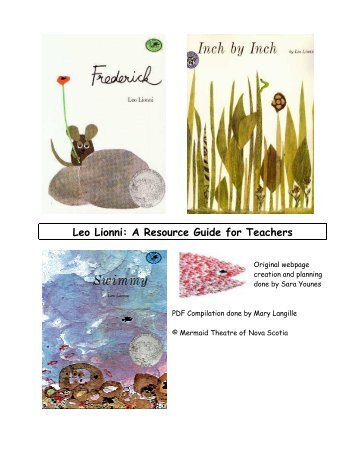 Leo Lionni - a resource guide for teachers - Mermaid Theatre of ...