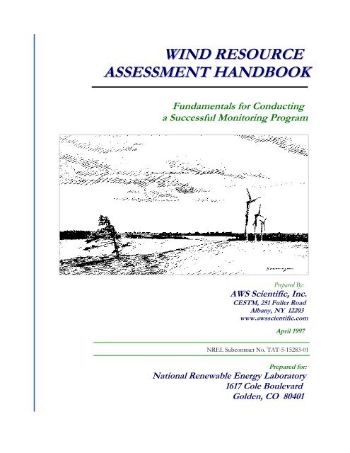 Wind Resource Assessment Handbook: Fundamentals for ... - NREL