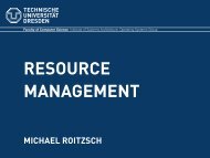 Resource Management - Operating Systems Group