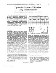 Optimizing resource utilization using transformations ... - UCLA