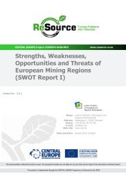 SWOT Report I - Central Europe