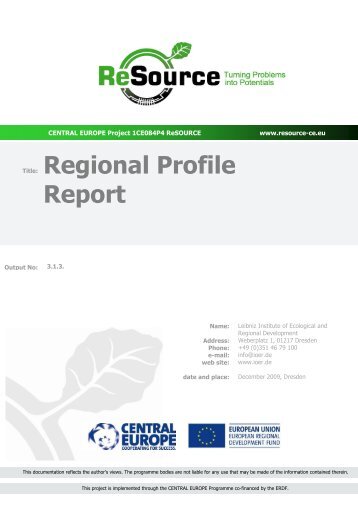 Title: Regional Profile Report - Central Europe