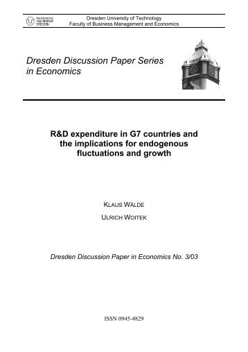 Dresden Discussion Paper Series in Economics