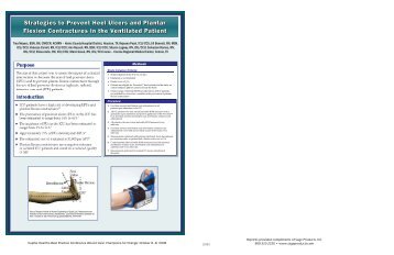 100% prevention of plantar flexion contractures - Sage products, Inc.