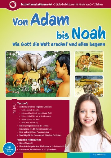 Von Adam bis Noah - Wie Gott die Welt erschuf und alles begann