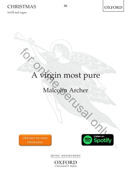 Malcolm Archer sampler