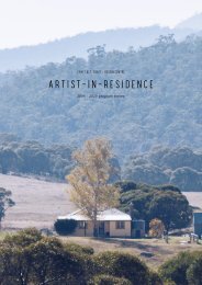 2020 Artist in residence program review 2006 - 2020