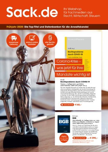 Frühjahr 2020: Die Top-Titel und Datenbanken für die Anwaltskanzlei