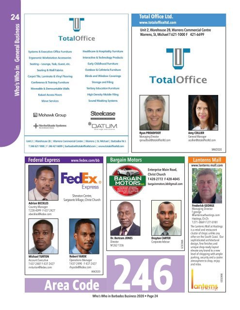 Who's Who in Barbados Business 2020-Digital Edition